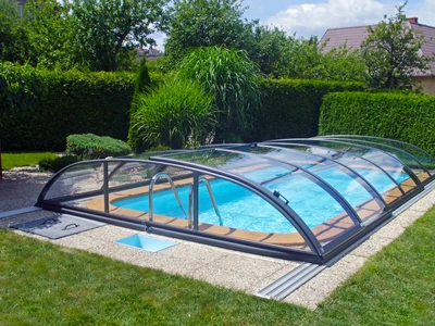 Überdachung Azure Flat Compact 642 x 325 x 75 cm Polycarbonat Glasklar