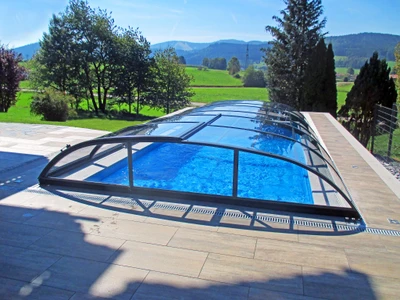 Überdachung Azure Flat Compact 642 x 325 x 75 cm Polycarbonat Glasklar