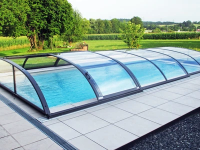 Überdachung Azure Flat Compact 642 x 325 x 75 cm Polycarbonat Glasklar