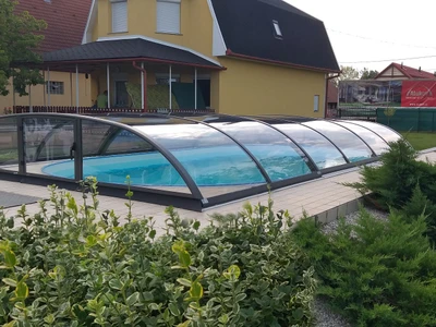 Überdachung Azure Flat Compact 642 x 325 x 75 cm Polycarbonat Glasklar